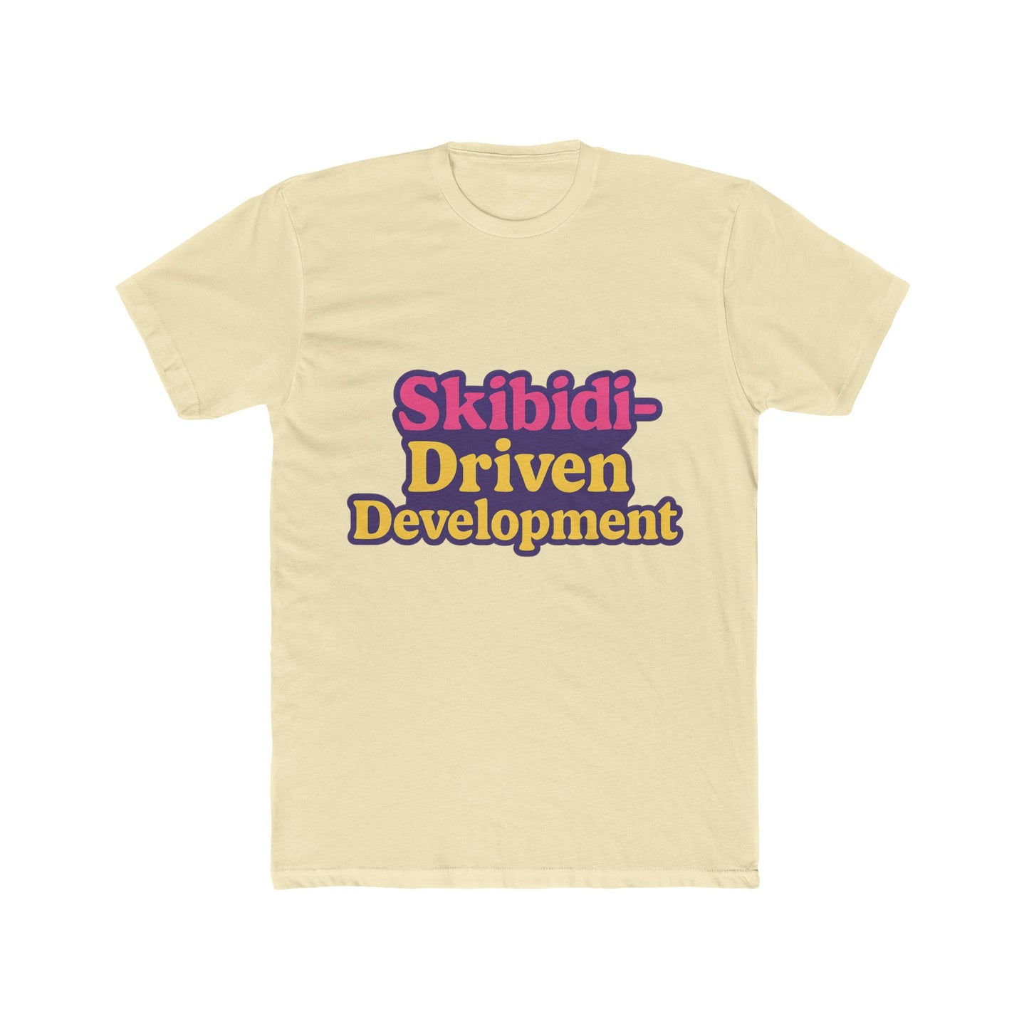 skibidi-driven development meme purple unisex t-shirt - trendy viral graphic tee