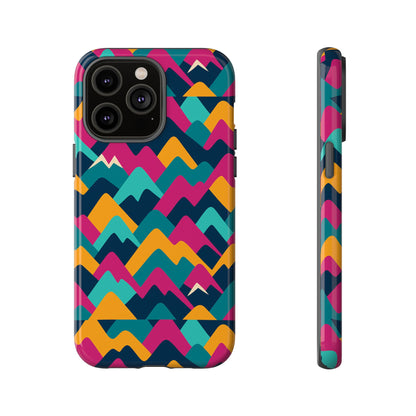 Vibrant 3D Geometric Protective Phone Case for Unisex, Stylish Smartphone Accessory with Playful Design, Compatible with iPhone 13, 14, 15 & 16 – all models including Pro, Pro Max & Plus