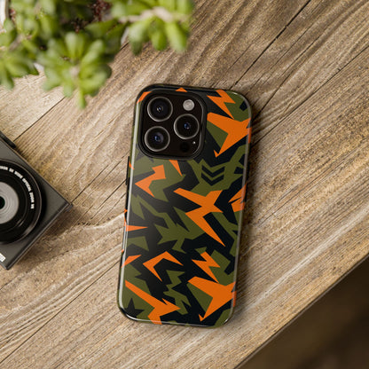 Military Camouflage 3D Wrap Protective Phone Case for Bold Expression and Unique Style Compatible with iPhone 13, 14, 15 & 16 – All Models Including Pro, Pro Max & Plus