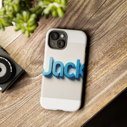 Vibrant Blue 3D Text Phone Case for Stylish Protection, Unique Retro Design for Men and Women, Compatible with iPhone 13, 14, 15 & 16 – all models including Pro, Pro Max & Plus