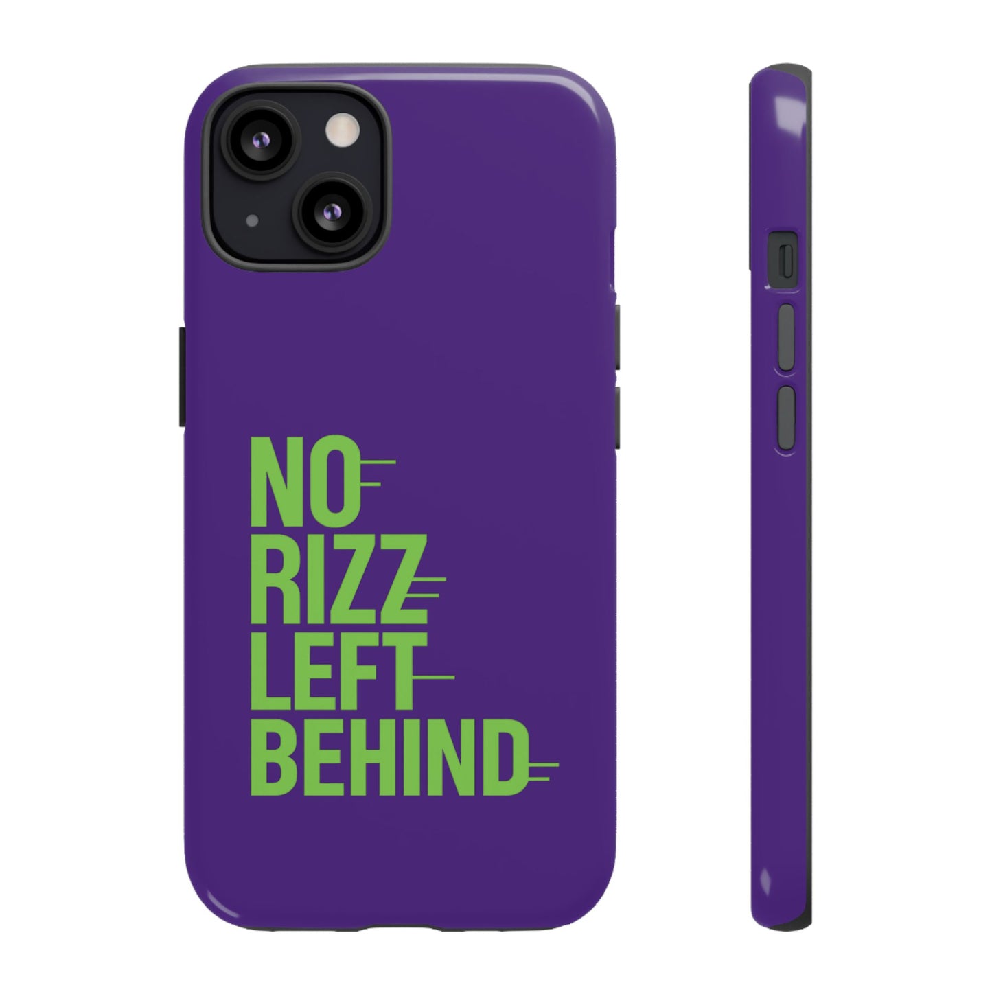 tough phone case - no rizz left behind - durable, stylish protection for active lifestyles - impact-resistant, dual layer, shock-absorbing tpu - perfect gift for tech lovers