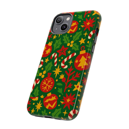Vibrant Christmas Themed 3D Wrap Phone Case for Smartphones - Fun Holiday Accessory for Self-Expression Compatible with iPhone 13, 14, 15 & 16 – all models including Pro, Pro Max & Plus