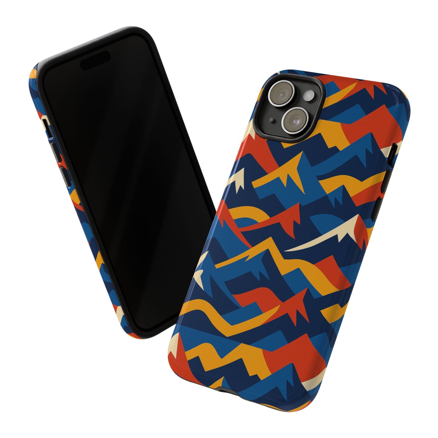 vibrant 3d mountain design protective phone case for unique accessory lovers compatible with iphone 13, 14, 15 & 16 – all models including pro, pro max & plus