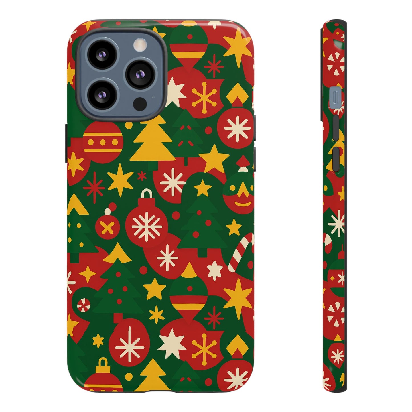 vibrant christmas phone case with festive 3d wrap design – colourful holiday protective cover compatible with iphone 13, 14, 15 & 16 – all models including pro, pro max & plus
