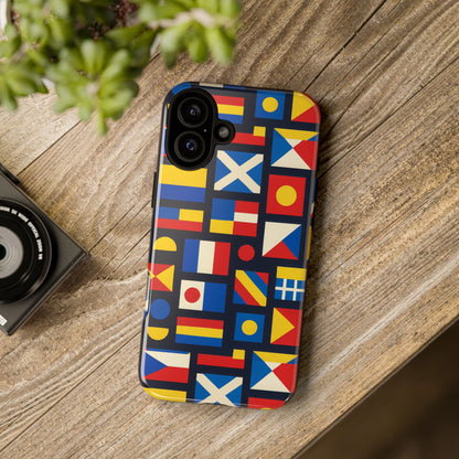 Multicolour Geometric Protective Phone Case for Smartphones, Stylish Protection and Unique Design, Compatible with iPhone 13, 14, 15 & 16 – all models including Pro, Pro Max & Plus