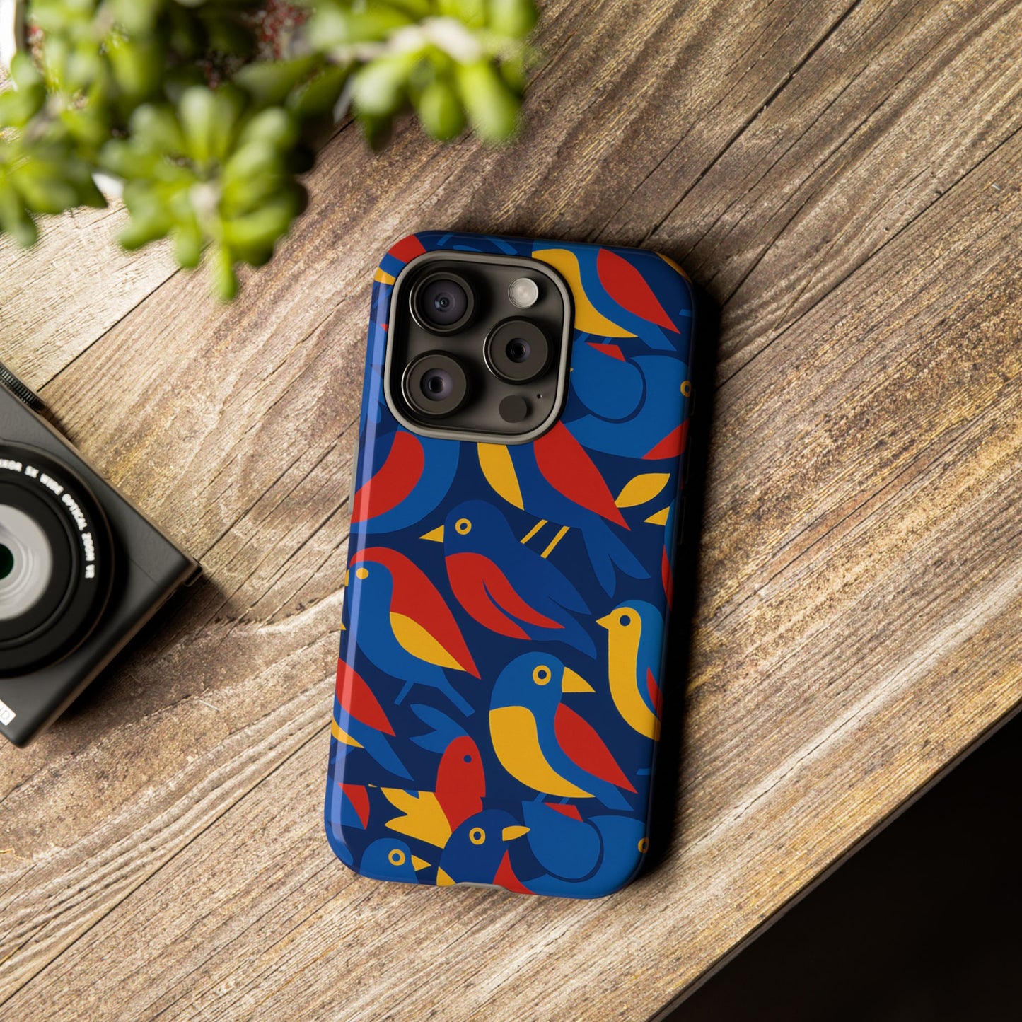 vibrant 3d wrap protective phone case with colourful bird design stylish accessory for men and women compatible with iphone 13, 14, 15 & 16 – all models including pro, pro max & plus