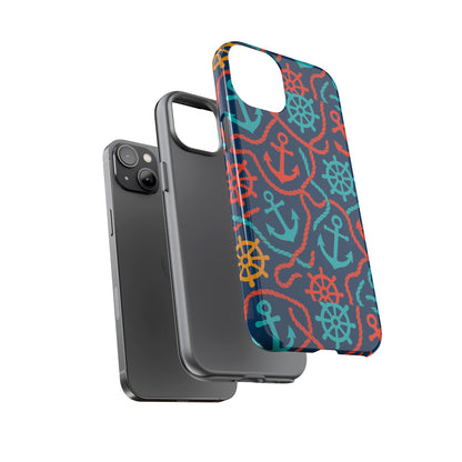 Nautical Multicolour 3D Wrap Protective Phone Case for Unique Style and Robust Protection Compatible with iPhone 13, 14, 15 & 16 – all models including Pro, Pro Max & Plus