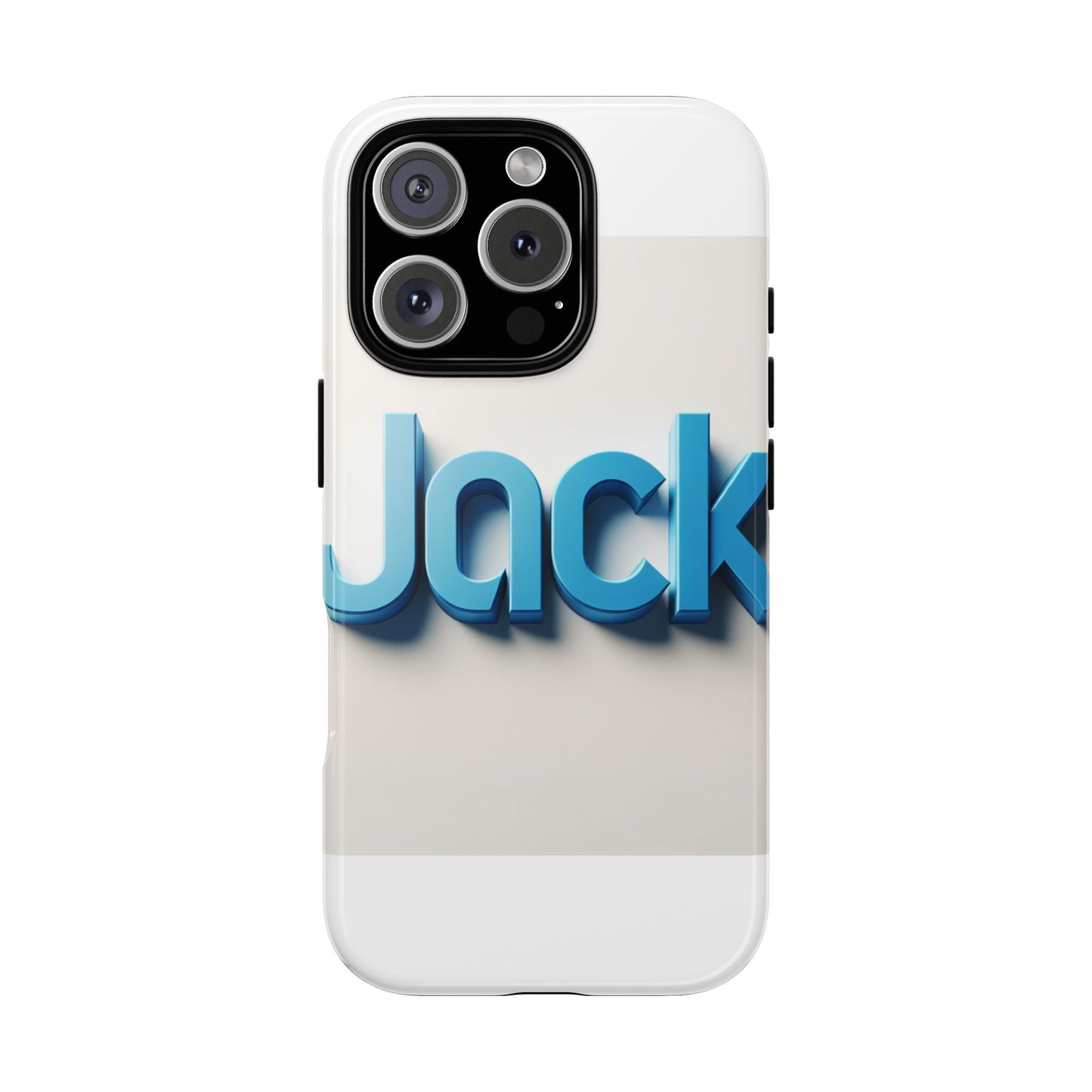 vibrant blue 3d text phone case for stylish protection, unique retro design for men and women, compatible with iphone 13, 14, 15 & 16 – all models including pro, pro max & plus