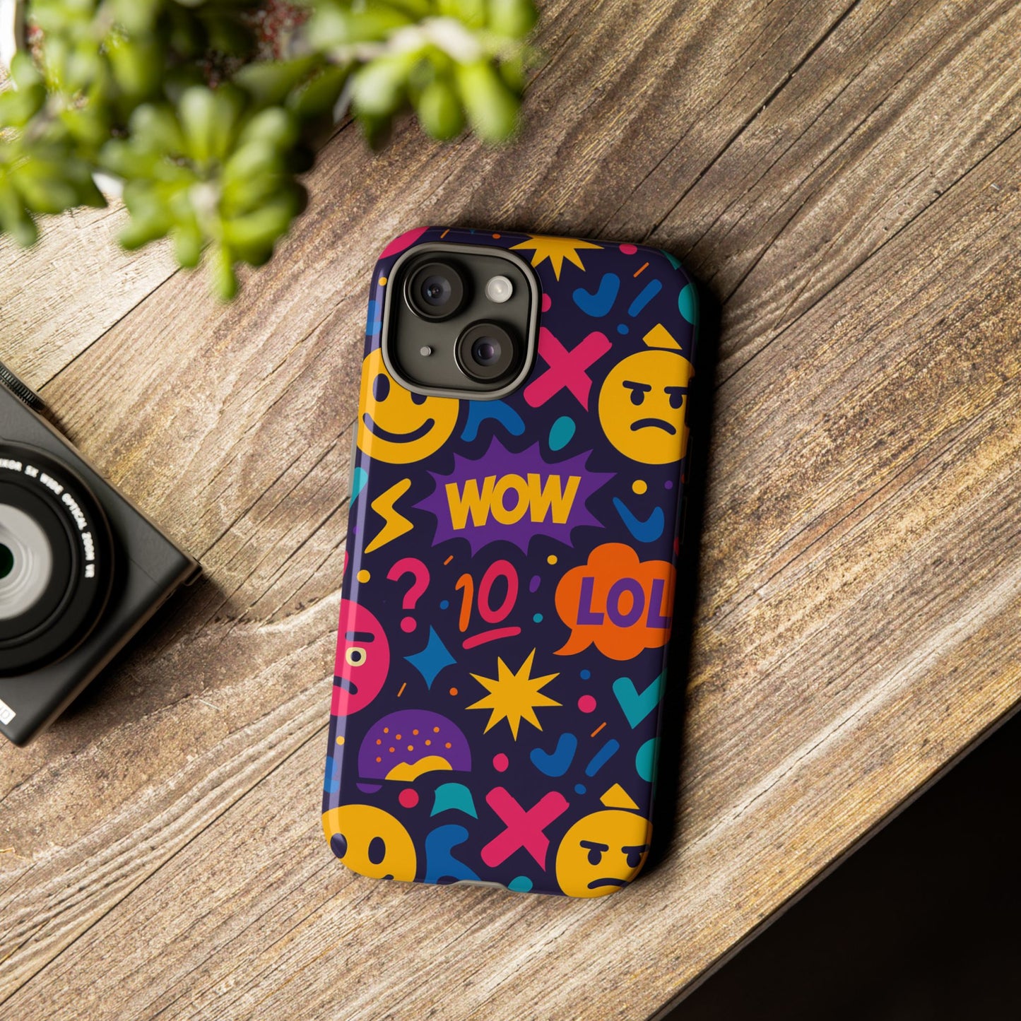 vibrant 3d emoji phone case with fun multicolour design for stylish protection compatible with iphone 13, 14, 15 & 16 – all models including pro, pro max & plus