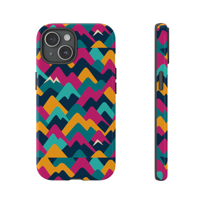 Vibrant 3D Geometric Protective Phone Case for Unisex, Stylish Smartphone Accessory with Playful Design, Compatible with iPhone 13, 14, 15 & 16 – all models including Pro, Pro Max & Plus