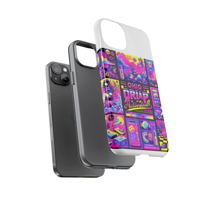 Ohio Drip Activated Protective Phone Case with 3D Wrap Design, UV Protection, Durable TPU Silicone Liner, Ideal Gift for Tech Enthusiasts and Anime Lovers