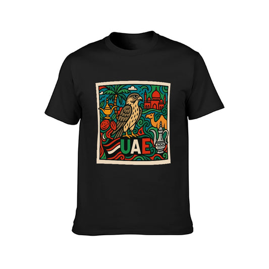 Men's 100% Cotton Short Sleeve T-Shirt with Unique Double-Sided Print Comfortable Fit for Fitness and Leisure Unisex Casual Tee Gift for Him