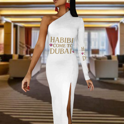 Unisex Half Sleeve Slit Dress in Soft Polyester Cotton Blend, Elegant Adjustable Fit for Women, Perfect for Beach, Vacation, Party, Everyday Wear, Stylish Gift for Friends or Family