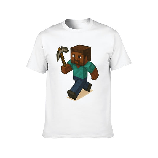 2025 New 150g Men's Short Sleeve T-shirt, Breathable Cotton, Casual Wear, Fitness, Travel, Double-Sided Print, Comfortable Fit, Available in Multiple Sizes