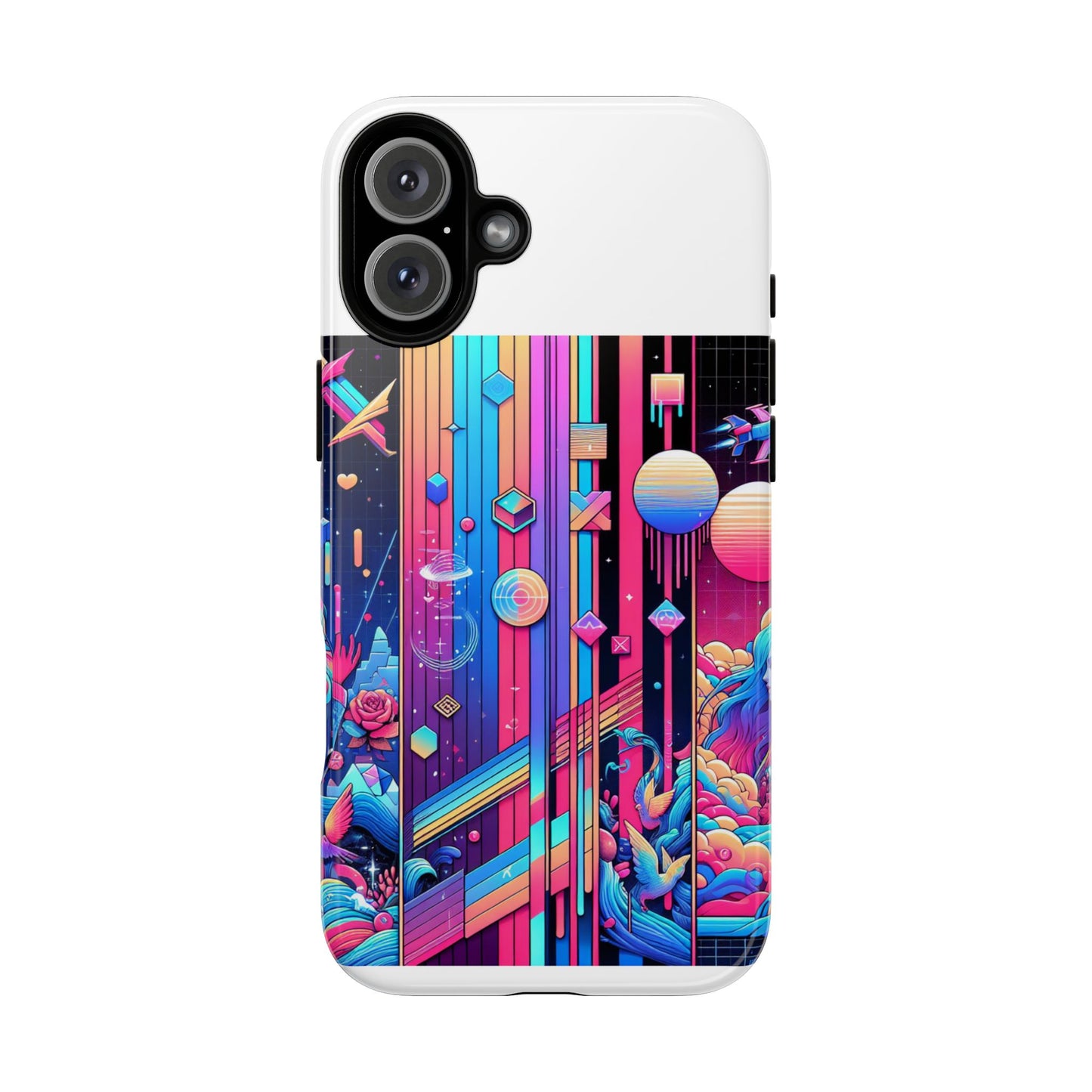 sigma d and scripted protective phone case for smartphones - vibrant 3d wrap design, durable shock absorption, uv protected, ideal gift for anime and comic fans