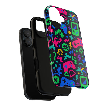Vibrant 3D Gaming Design Protective Phone Case for Creative Expression and Stylish Protection, Compatible with iPhone 13, 14, 15 & 16 – all models including Pro, Pro Max & Plus