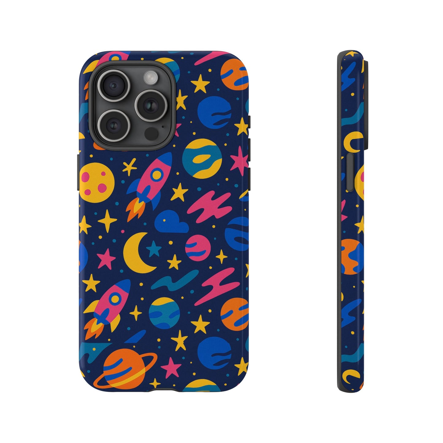 vibrant 3d space theme protective phone case for trendsetters and creatives stylish protection compatible with iphone 13, 14, 15 & 16 – all models including pro, pro max & plus