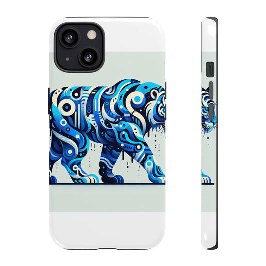 Vibrant 3D Wrap Protective Phone Case with Colourful Tiger Design Stylish Accessory for Men and Women Compatible with iPhone 13, 14, 15 & 16 – all models including Pro, Pro Max & Plus