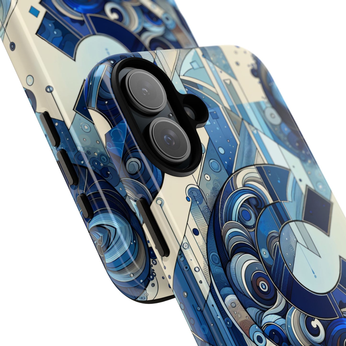 blue alphabet c phone case for smartphone protection with 3d wrap design, shock absorption, uv protection, durable silicone material, suitable for tech enthusiasts and individuality seekers