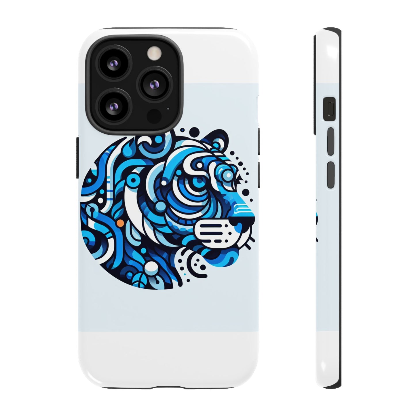 vibrant 3d wrap protective phone case with unique blue lion design for stylish expression and fun accessories compatible with iphone 13, 14, 15 & 16 – all models including pro, pro max & plus