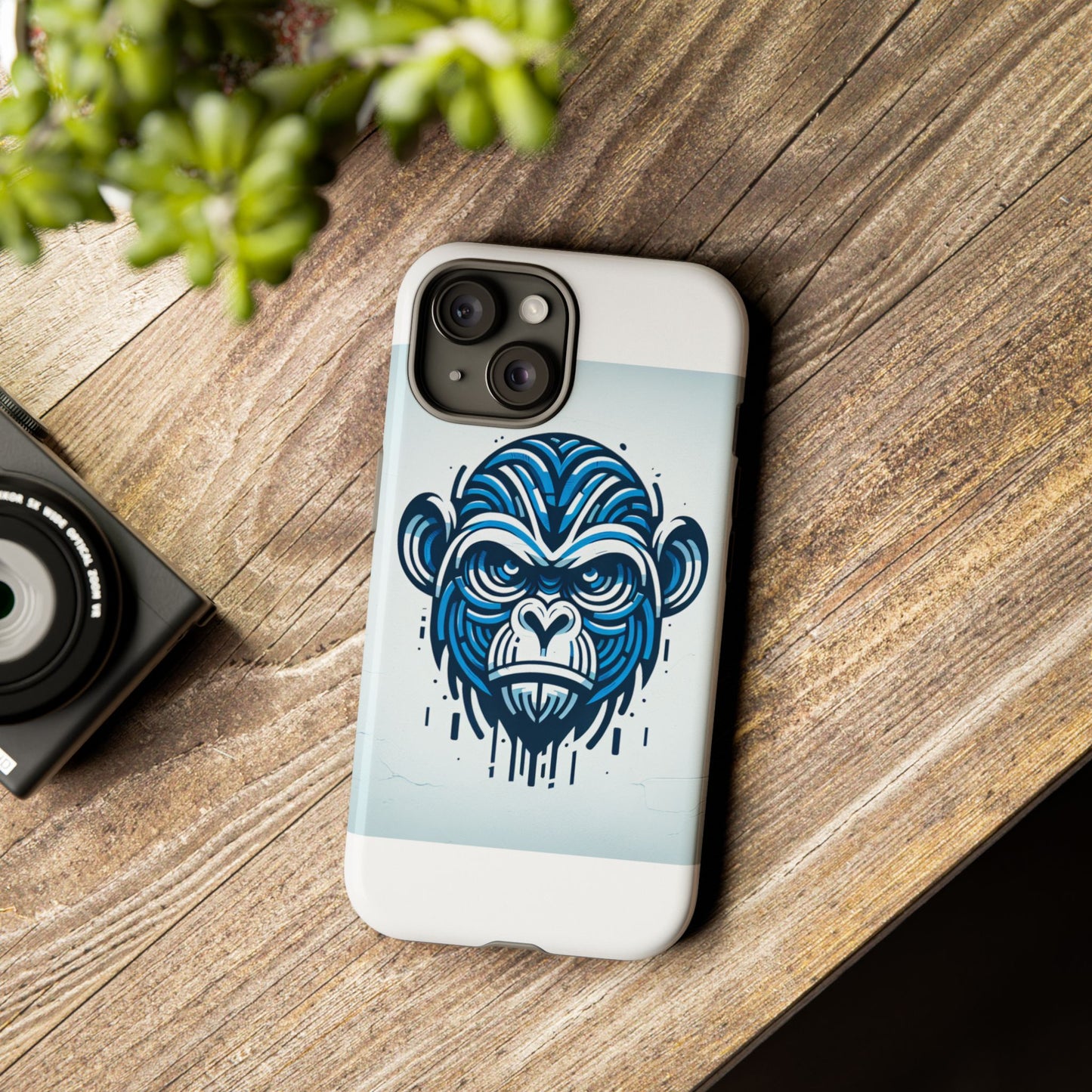 vibrant 3d gorilla design protective phone case for unique style and stylish protection compatible with iphone 13, 14, 15 & 16 – all models including pro, pro max & plus