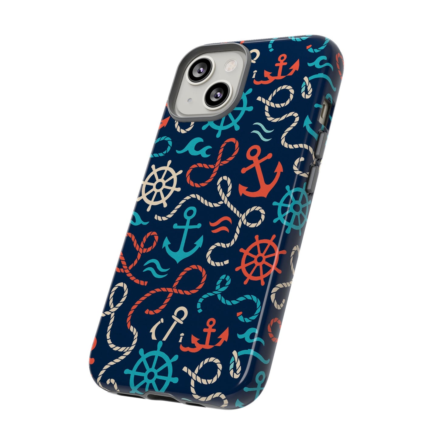 nautical themed 3d wrap protective phone case for smartphones, stylish accessory for everyday use, compatible with iphone 13, 14, 15 & 16 – all models including pro, pro max & plus