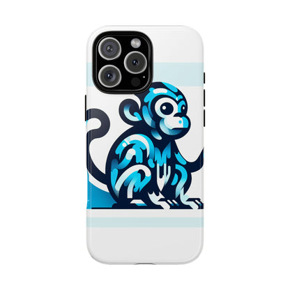 Vibrant 3D Monkey-Inspired Phone Case for Stylish Protection in Blue – Unisex Design Compatible with iPhone 13, 14, 15 & 16 – All Models Including Pro, Pro Max & Plus