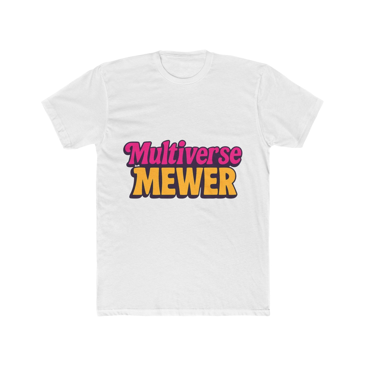 multiverse mewer unisex t-shirt - science fiction cat graphic tee, multicolor design - perfect sci-fi apparel for cat lovers