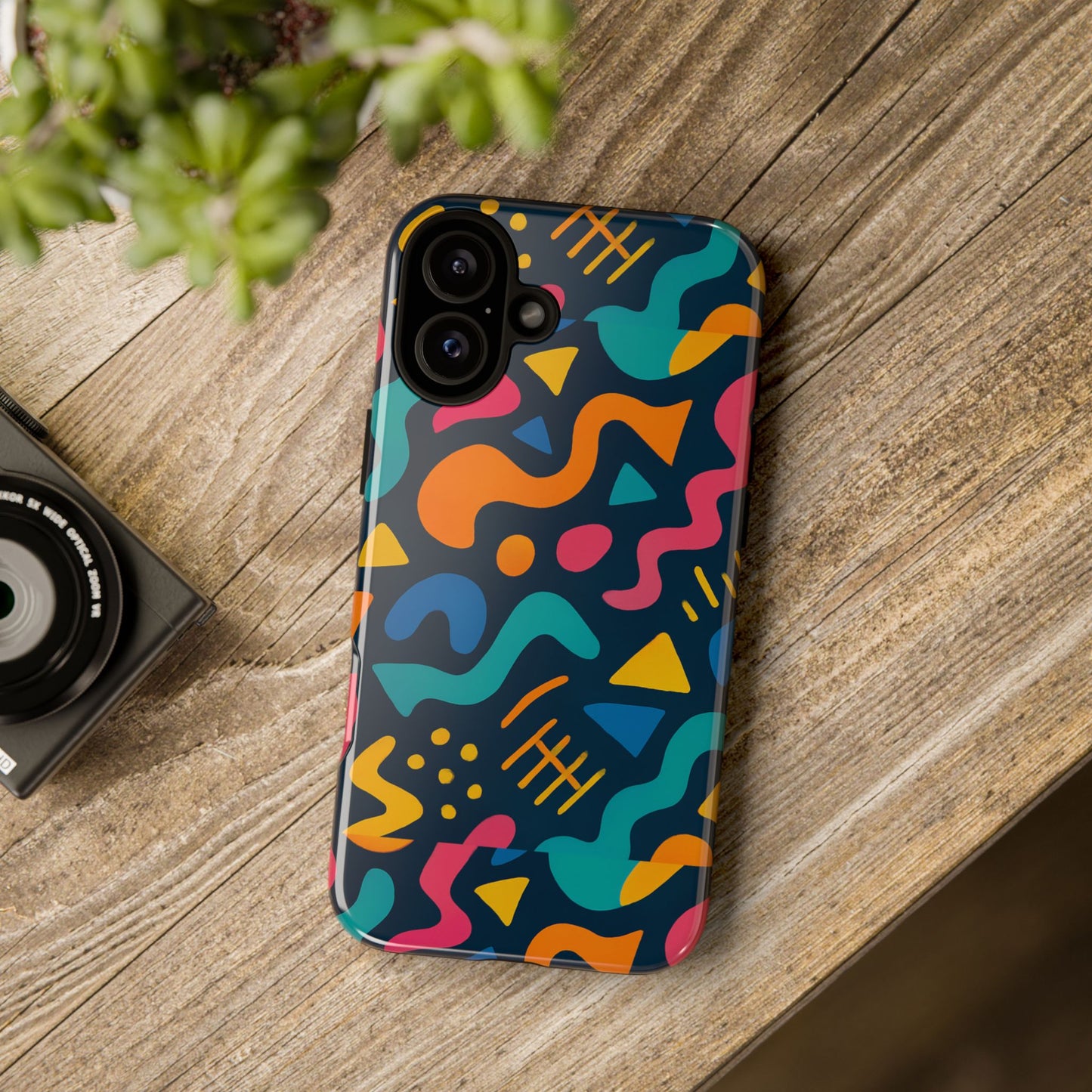 vibrant abstract protective phone case with bold 3d design for unique expression and stylish protection compatible with iphone 13, 14, 15 & 16 – all models including pro, pro max & plus