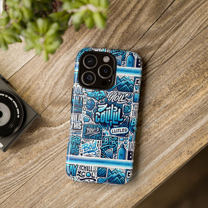 Vibrant 3D Wrap Protective Phone Case in Blue Alphabet Design for Stylish Protection and Creative Expression Compatible with iPhone 13, 14, 15 & 16 – all models including Pro, Pro Max & Plus