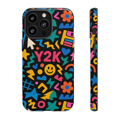 Vibrant Y2K Design 3D Wrap Protective Phone Case for Unique Style and Fashion Accessory Compatible with iPhone 13, 14, 15 & 16 – all models including Pro, Pro Max & Plus