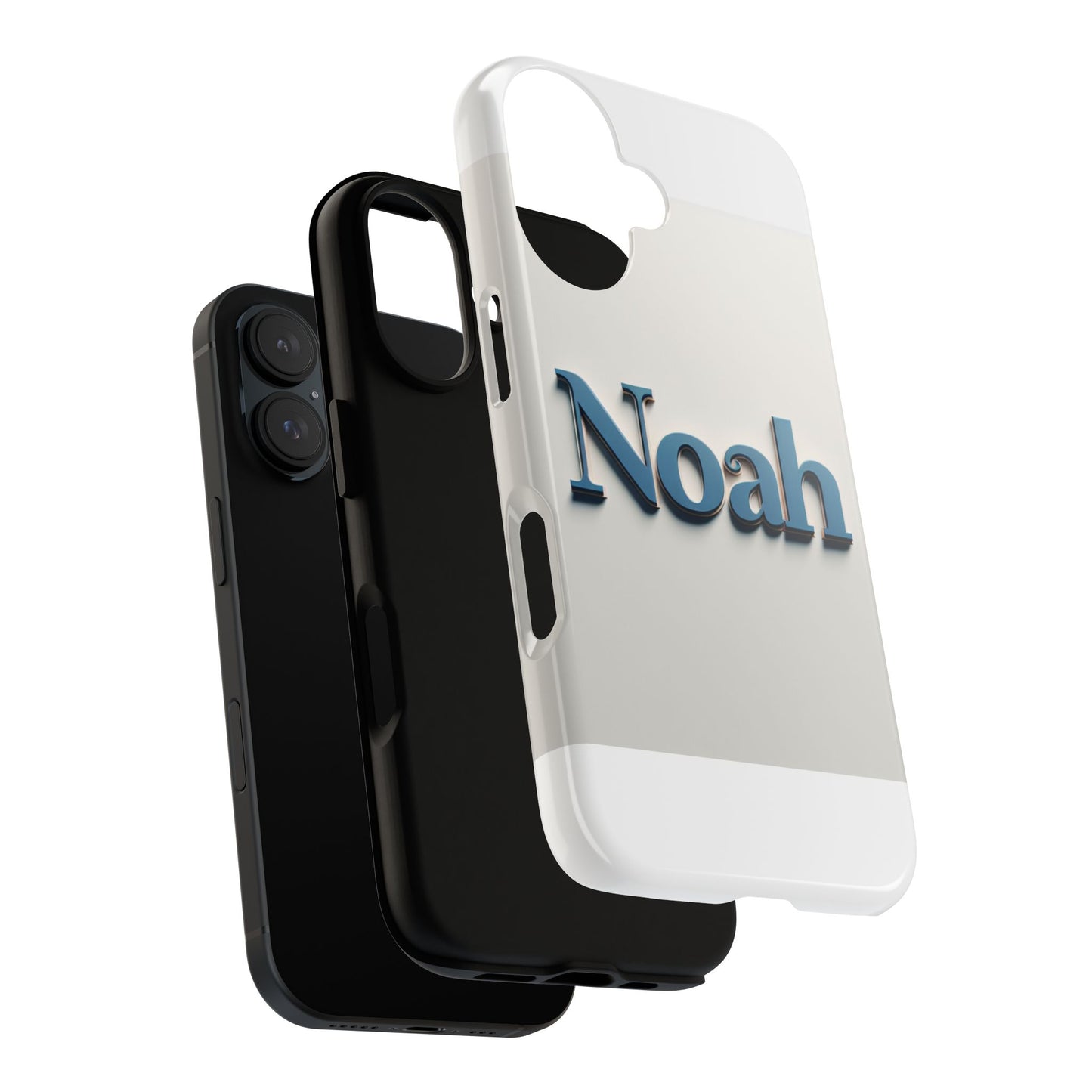 vibrant 3d name phone case in blue retro style – unique protection accessory for self-expression compatible with iphone 13, 14, 15 & 16 – all models including pro, pro max & plus