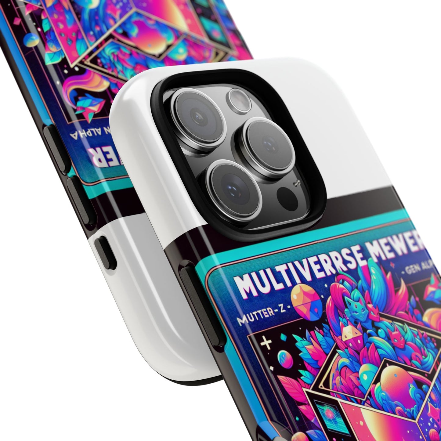 multiverse mewer 3d wrap protective phone case for anime and comic lovers