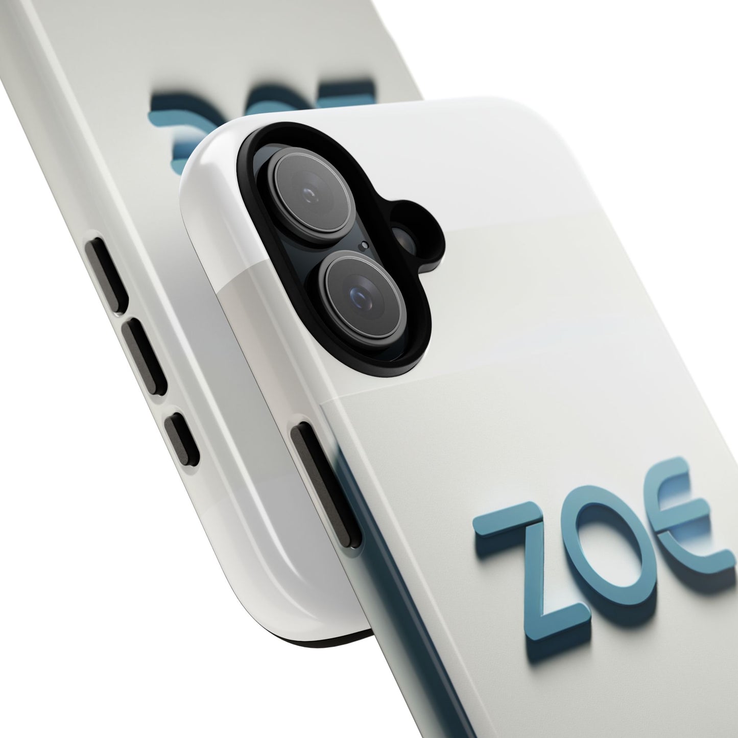 vibrant 3d lettering phone case in blue design for stylish protection compatible with iphone 13, 14, 15 & 16 – all models including pro, pro max & plus