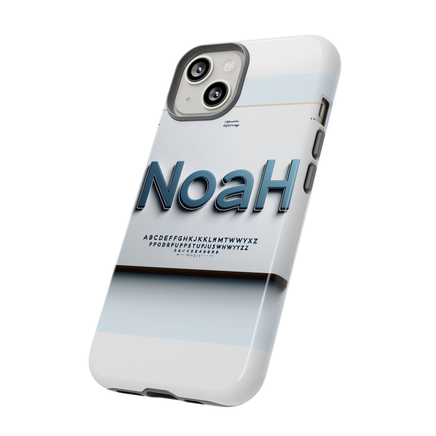 stylish 3d text phone case with modern design in blue – trendy protection for individuals – compatible with iphone 13, 14, 15 & 16 – all models including pro, pro max & plus