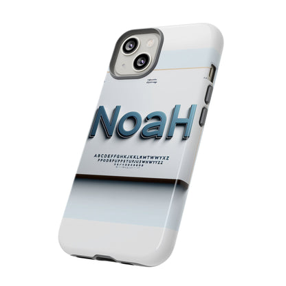 Stylish 3D Text Phone Case with Modern Design in Blue – Trendy Protection for Individuals – Compatible with iPhone 13, 14, 15 & 16 – All Models Including Pro, Pro Max & Plus
