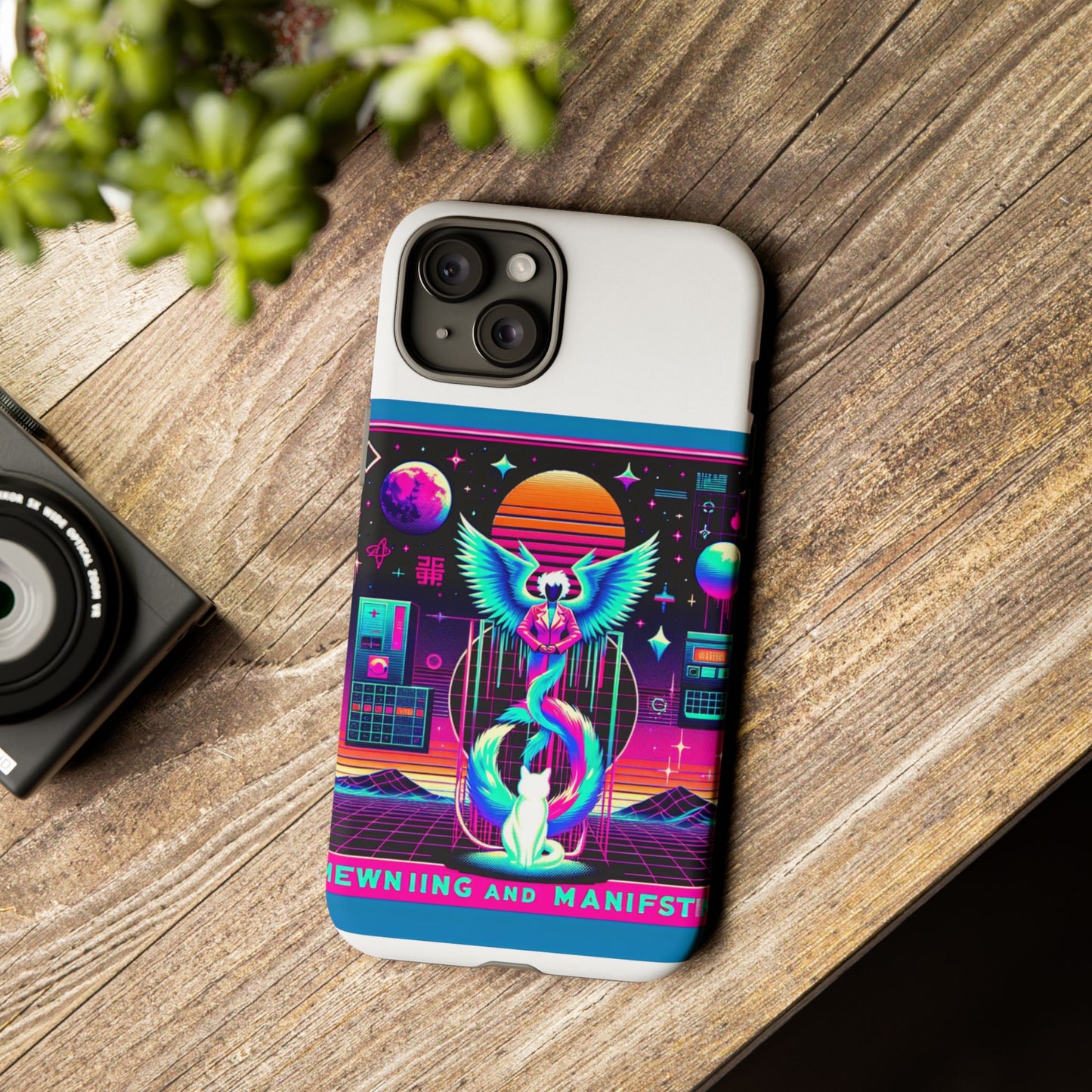 mewing and manifesting vibrant 3d protective phone case
