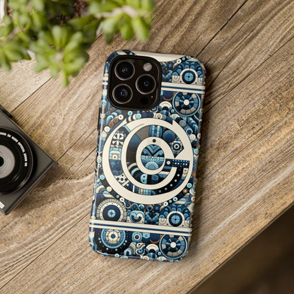 Blue Letter Alphabet C Phone Case for Smartphone Protection Shock Absorption Durable Silicone Cover with 3D Wrap Design