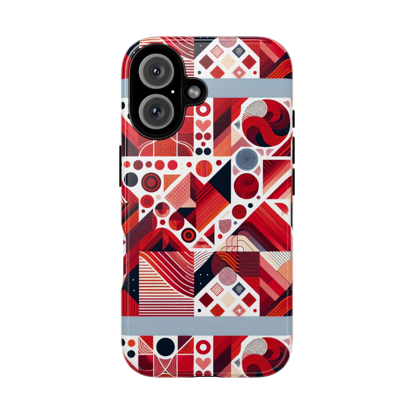 pattern image 8 vibrant shockproof phone case for kids and teens with abstract geometric design compatible with iphone 13, 14, 15 & 16 – all models including pro, pro max & plus