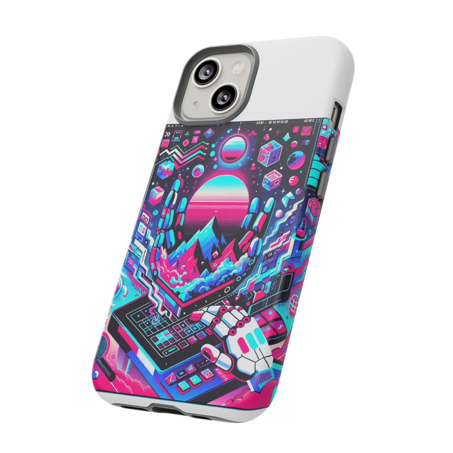 ratio-proof aura protective phone case with 3d wrap design, uv protection, and shock absorption for anime and comic culture fans