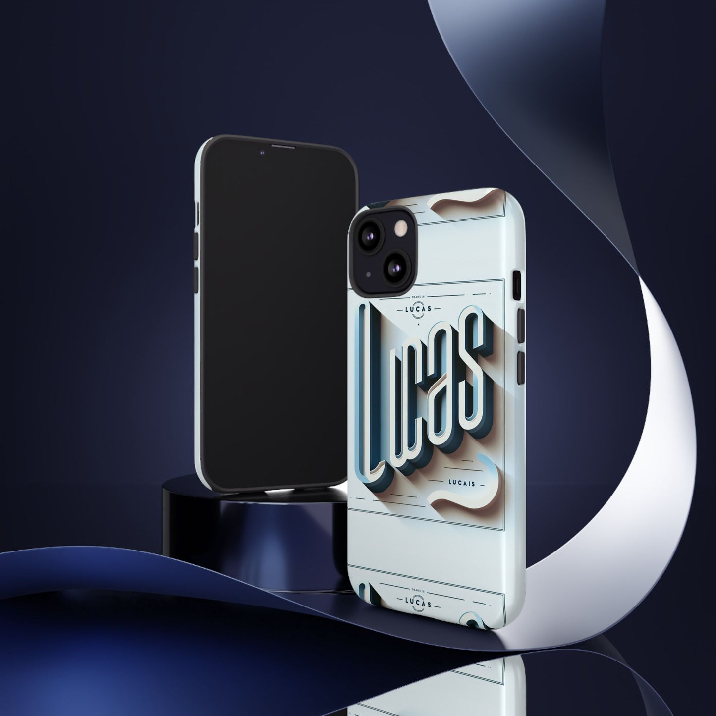 lucas blue phone case with 3d wrap design for smartphones compatible with iphone and android devices shockproof protective cover for anime and comic fans