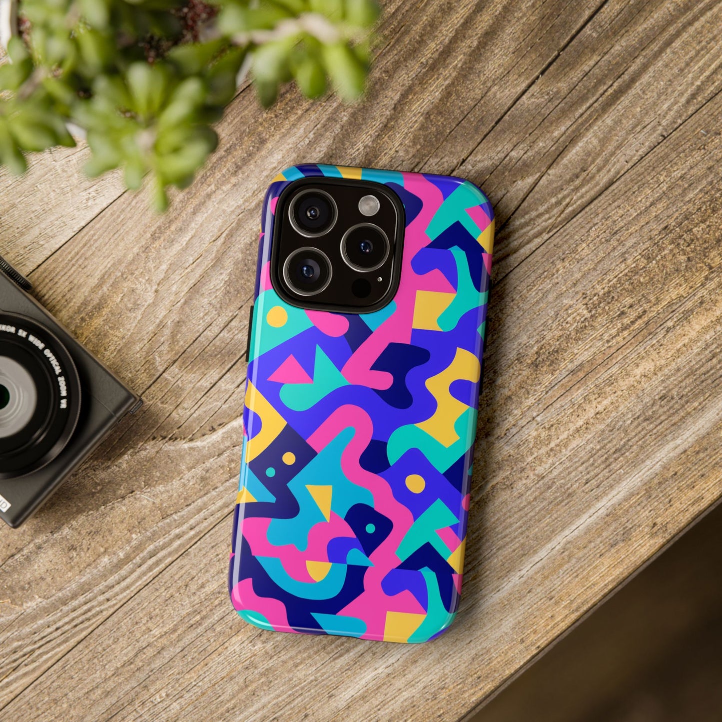 vibrant abstract pattern protective phone case stylish accessory for unique expression compatible with iphone 13, 14, 15 & 16 – all models including pro, pro max & plus