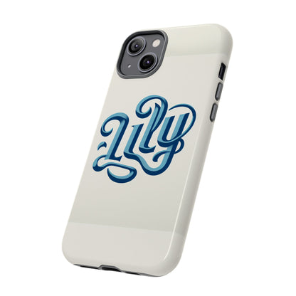 Name Lily Blue 3D Wrap Phone Case for Kids and Teens Shockproof Durable TPU Protective Cover with Vivid Anime and Comic Art Design