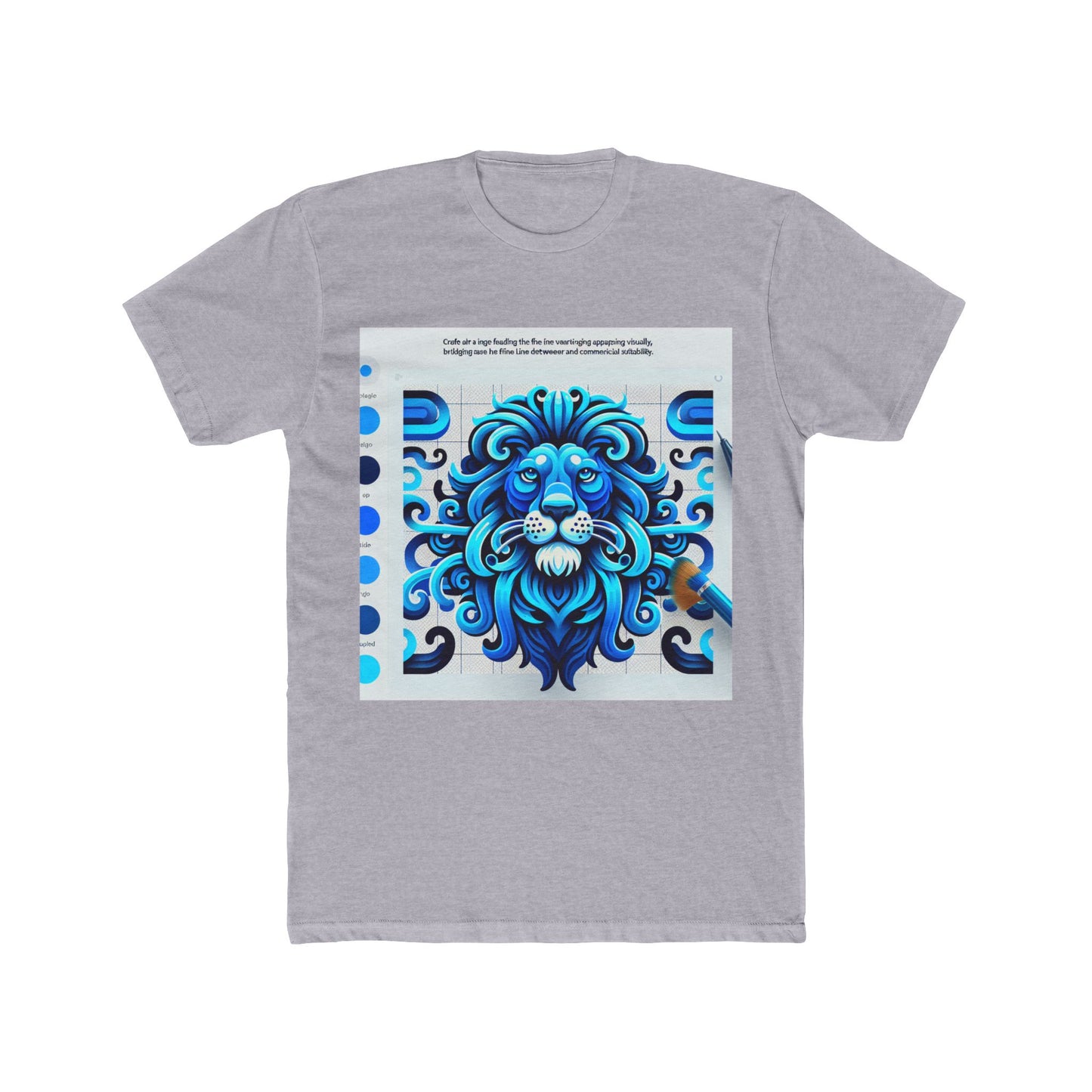 animal graphic blue unisex t-shirt - soft cotton casual wear, perfect gift for men & women