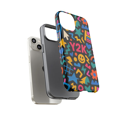 Vibrant Y2K Design 3D Wrap Protective Phone Case for Unique Style and Fashion Accessory Compatible with iPhone 13, 14, 15 & 16 – all models including Pro, Pro Max & Plus