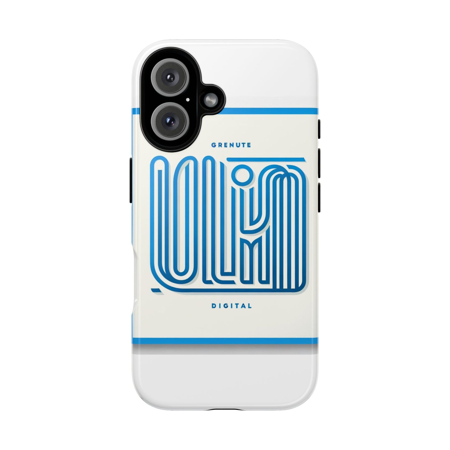 vibrant 3d wrap phone case in blue alphabet design for stylish protection compatible with iphone 13, 14, 15 & 16 – all models including pro, pro max & plus