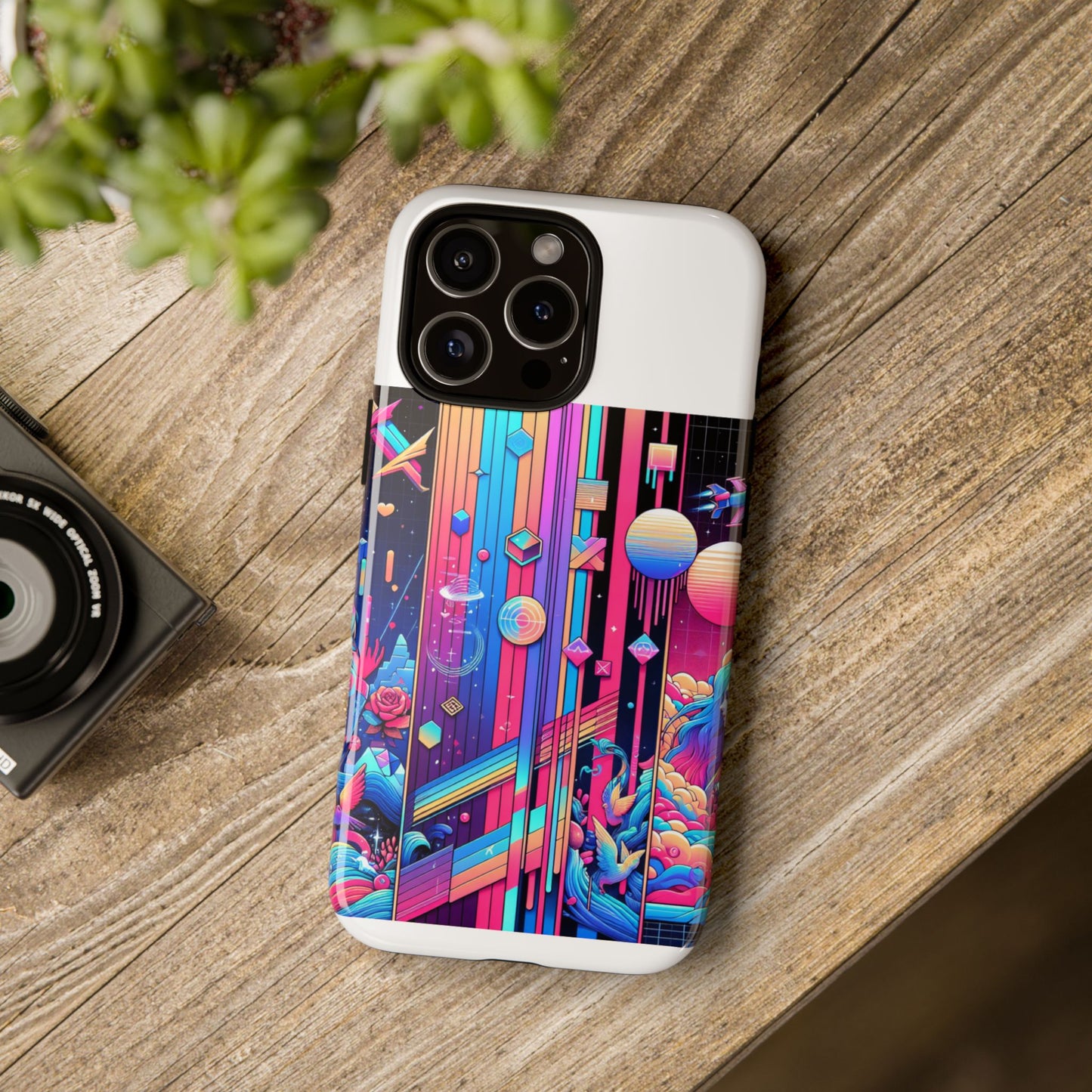 sigma d and scripted protective phone case for smartphones - vibrant 3d wrap design, durable shock absorption, uv protected, ideal gift for anime and comic fans