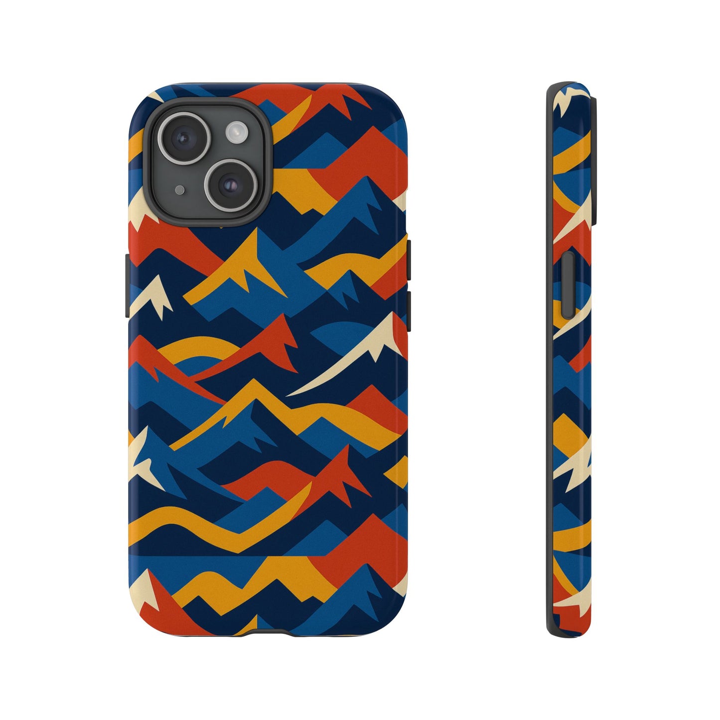 vibrant 3d mountain design protective phone case for unique accessory lovers compatible with iphone 13, 14, 15 & 16 – all models including pro, pro max & plus