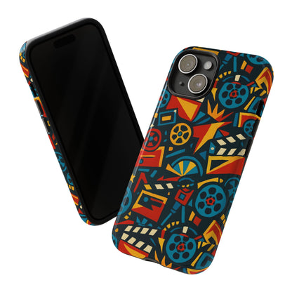 Vibrant Retro Movie-Inspired Protective Phone Case with 3D Design for Stylish Protection Compatible with iPhone 13, 14, 15 & 16 – All Models Including Pro, Pro Max & Plus