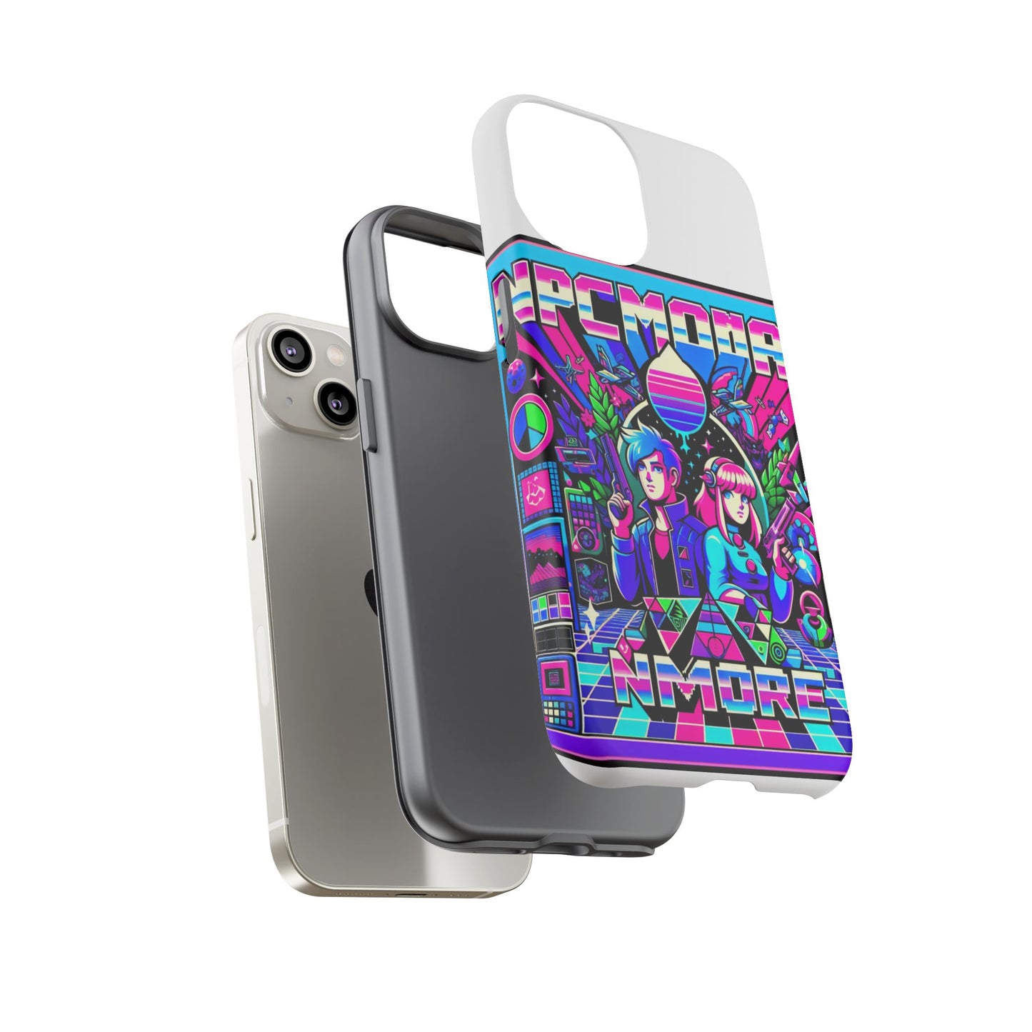 npc no more 3d wrap protective phone case for anime lovers